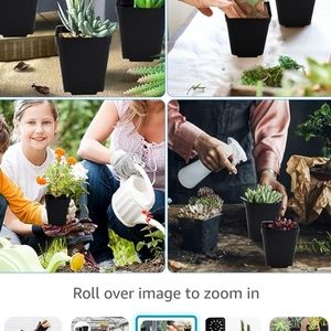 50 pcs 2.5x2.5 inch square pots for plants